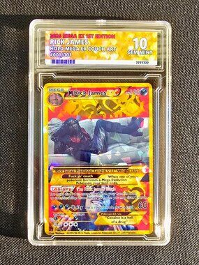 Rick James Pokemon Card with custom slab - Chappelle